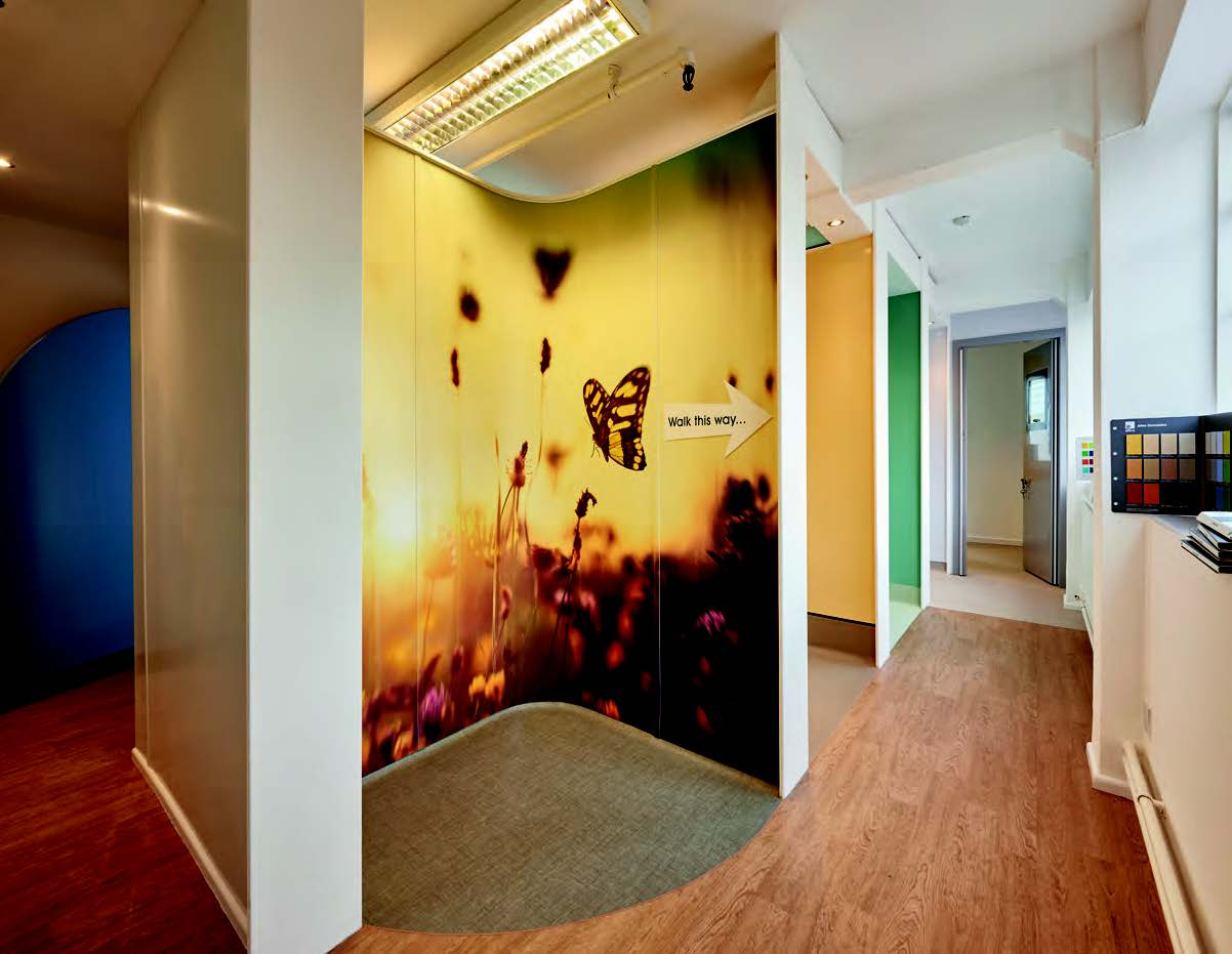 Flooring colours in mental health environments should be calming