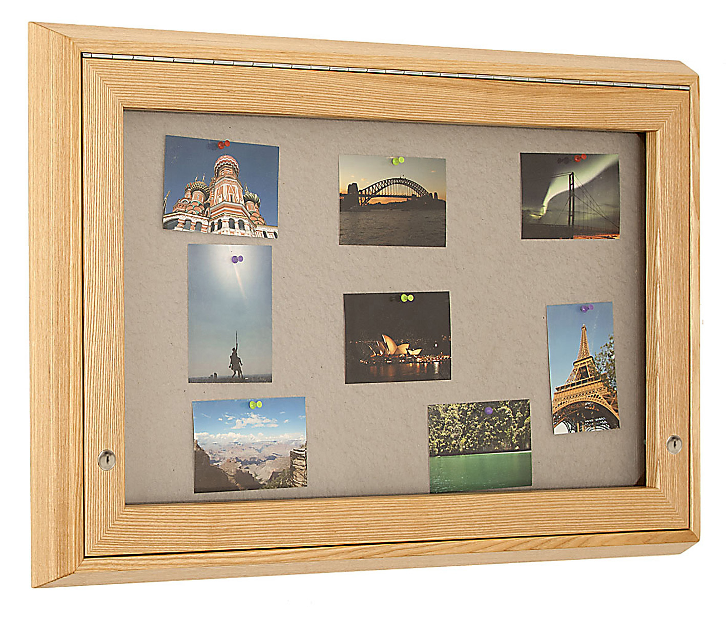 Tough furniture anti-ligature noticeboard