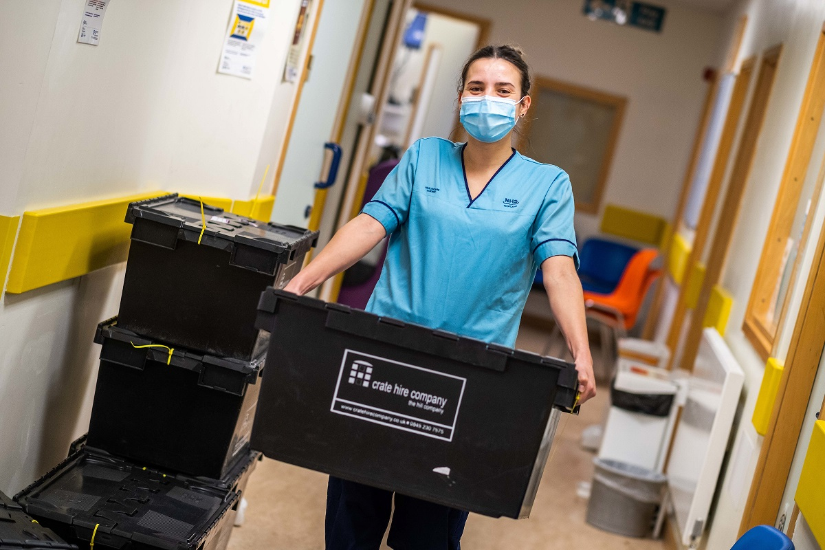 Staff moved the last of their equipment from the old hospital last week