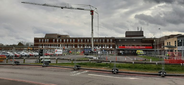 A section of the main car park has been closed to allow work to begin on site