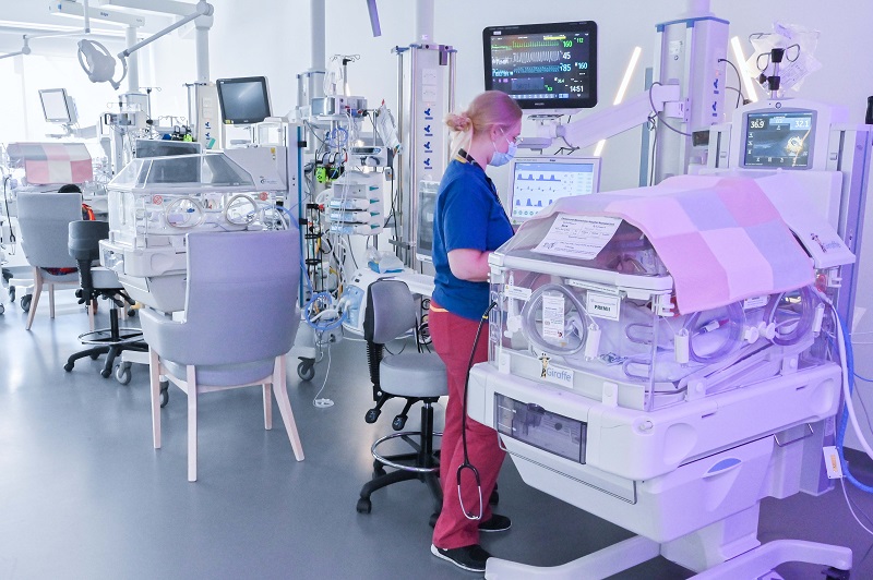 The new NICU increases the capacity of the unit by 40%