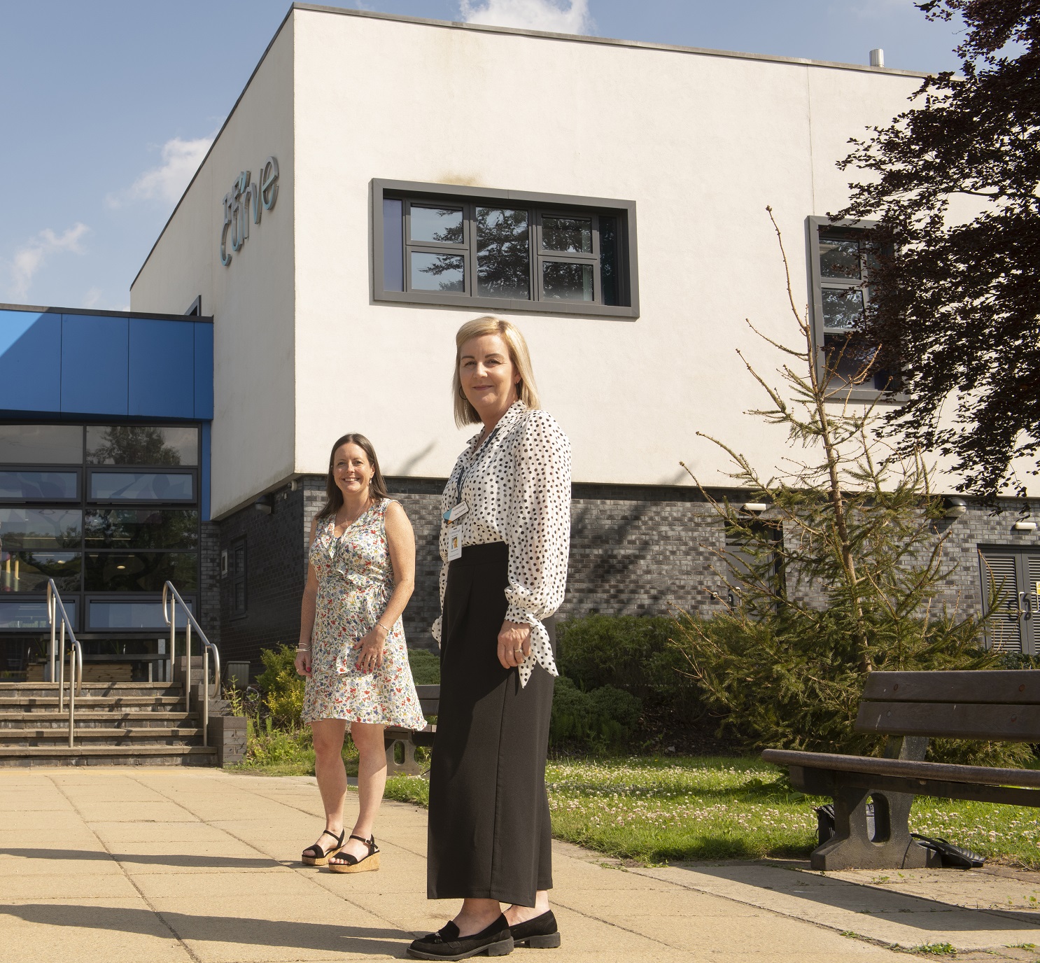 Kelly Scapens, supported housing manager, and Sara Dunnett, housing support officer at the homes