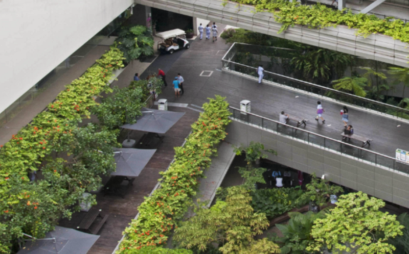 The Khoo Teck Puat Hospital in Singapore is an example of the Creating Complete Hospitals approach