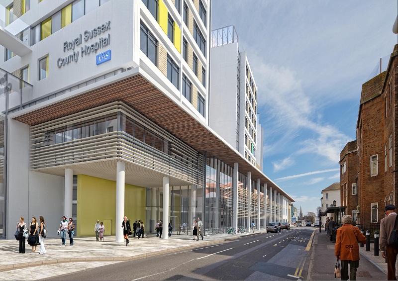 An artist's impression of the new hospital
