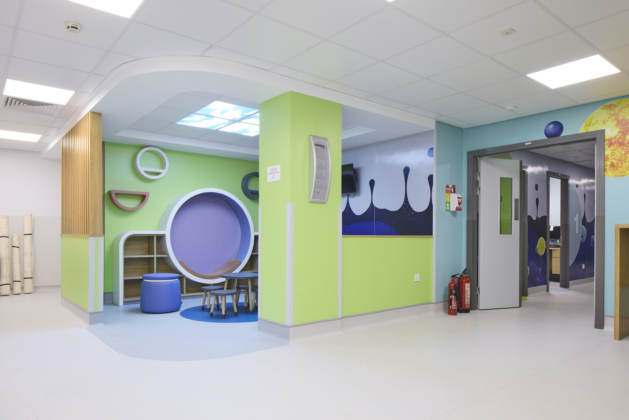 Products were chosen so they would be resistant to impact and wear and tear as well as easy to clean