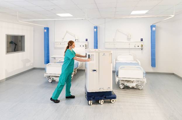 The pop-up room is helping to increase isolation capacity in hospitals worldwide