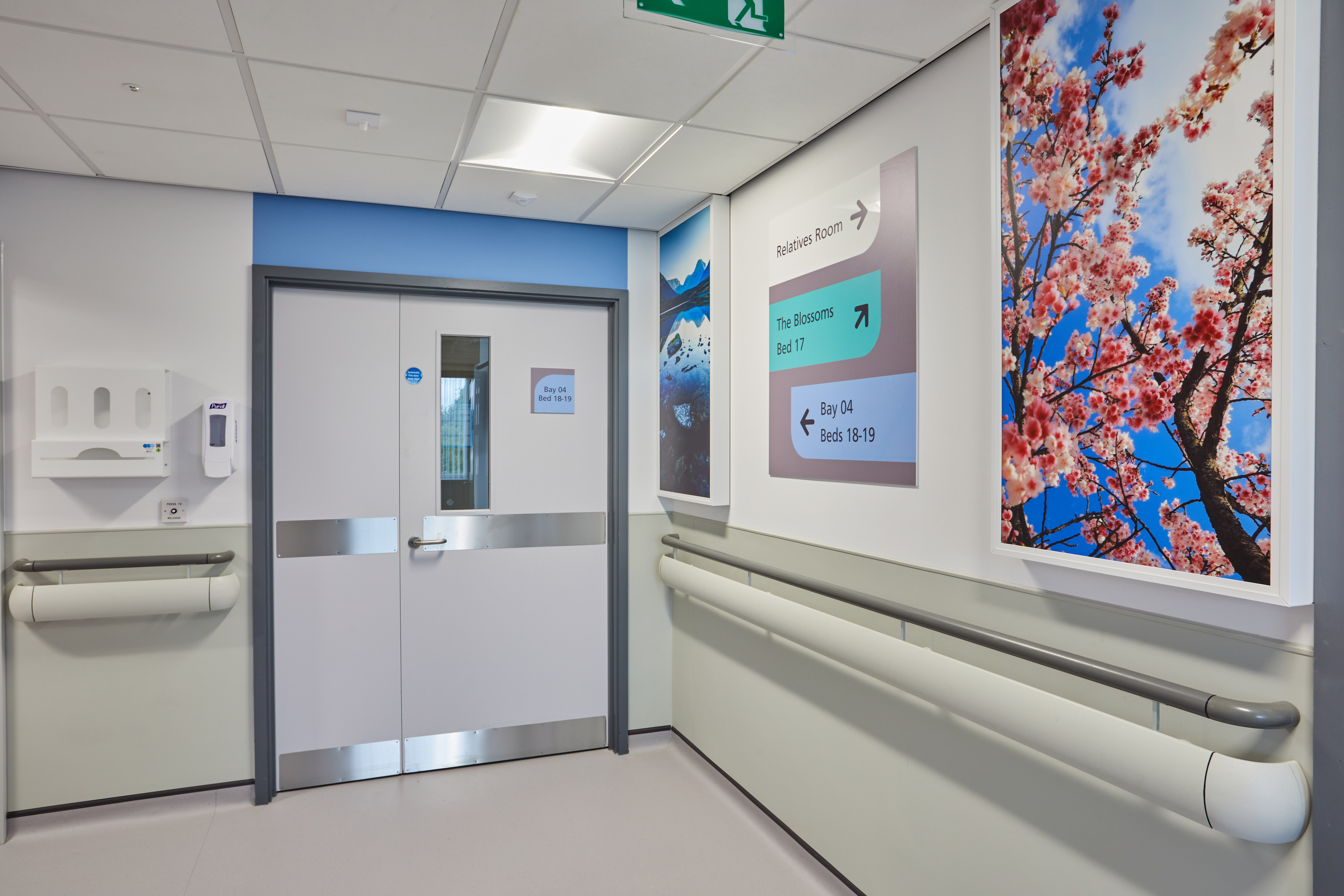 The new ward provides a more-comfortable setting for patients and visitors