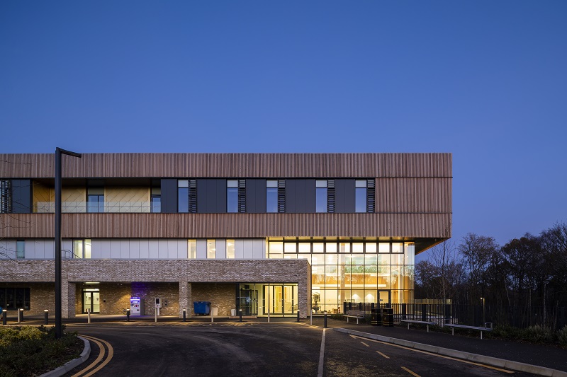 The design is also built around the co-location of integrated and complementary departments