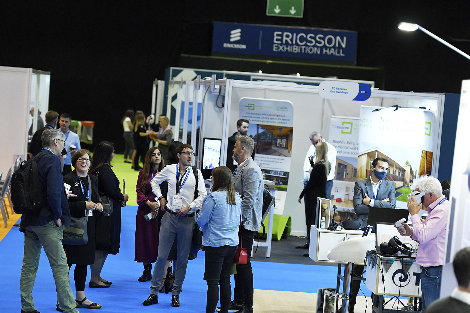 The conference runs alongside an exhibition of innovative products and services