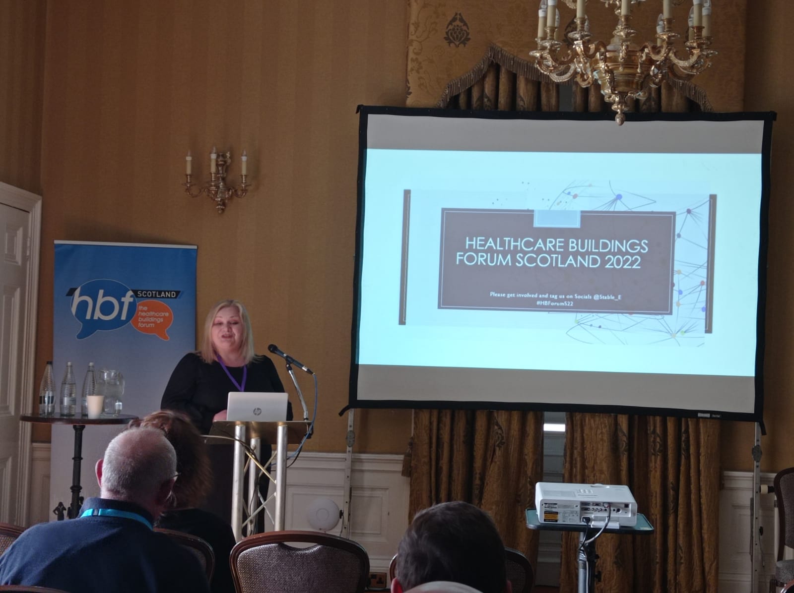 Claire Rosset from BakerHicks taked delegates through the design of the new HMP Highlands