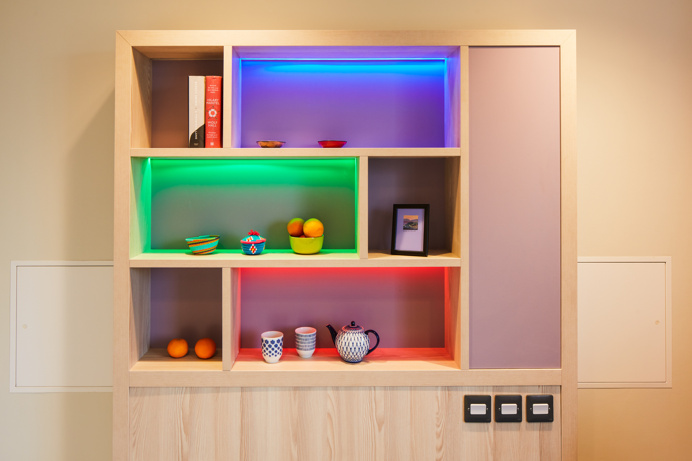 The design of the new facility includes memory and sensory cabinets