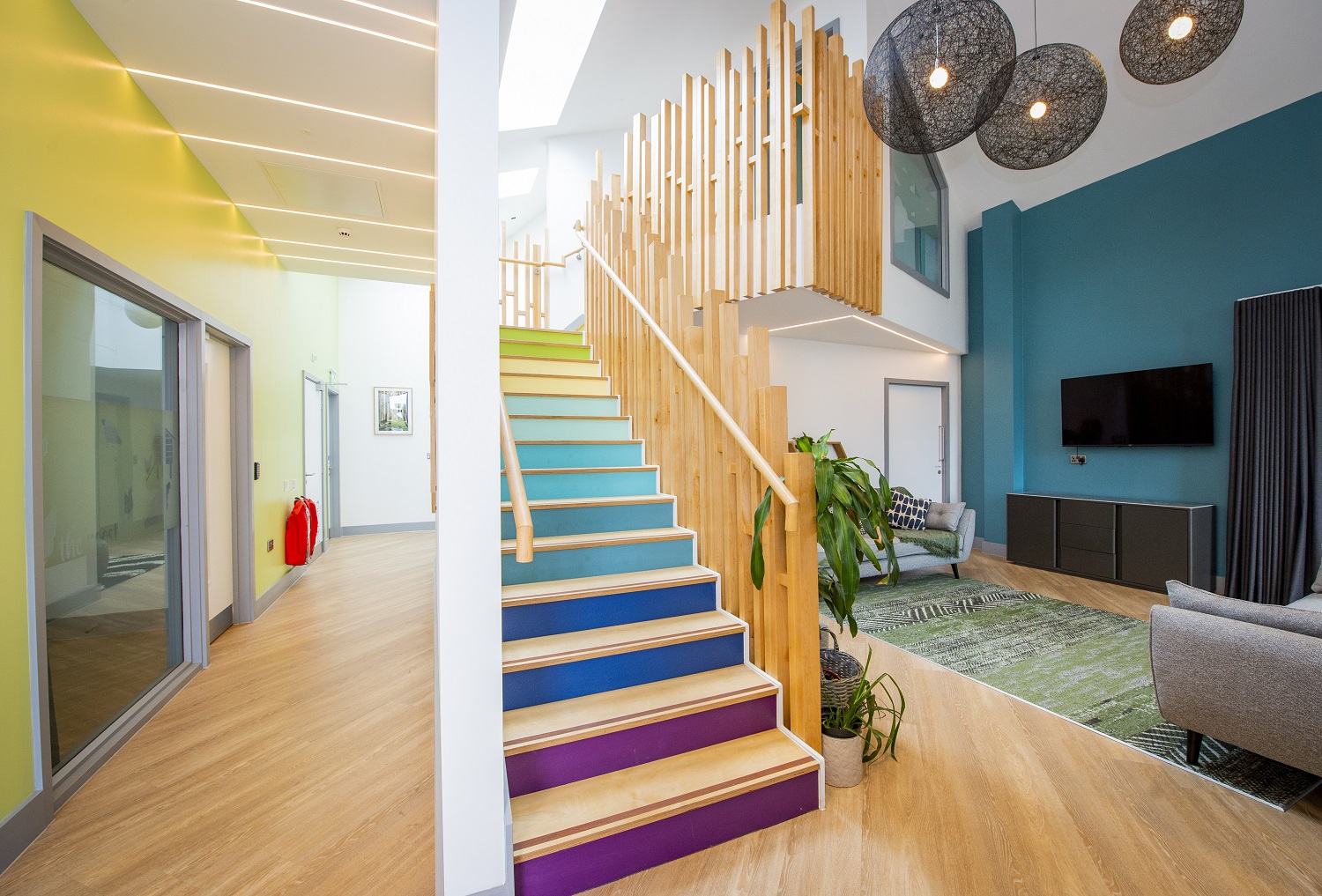 There are four standalone buildings