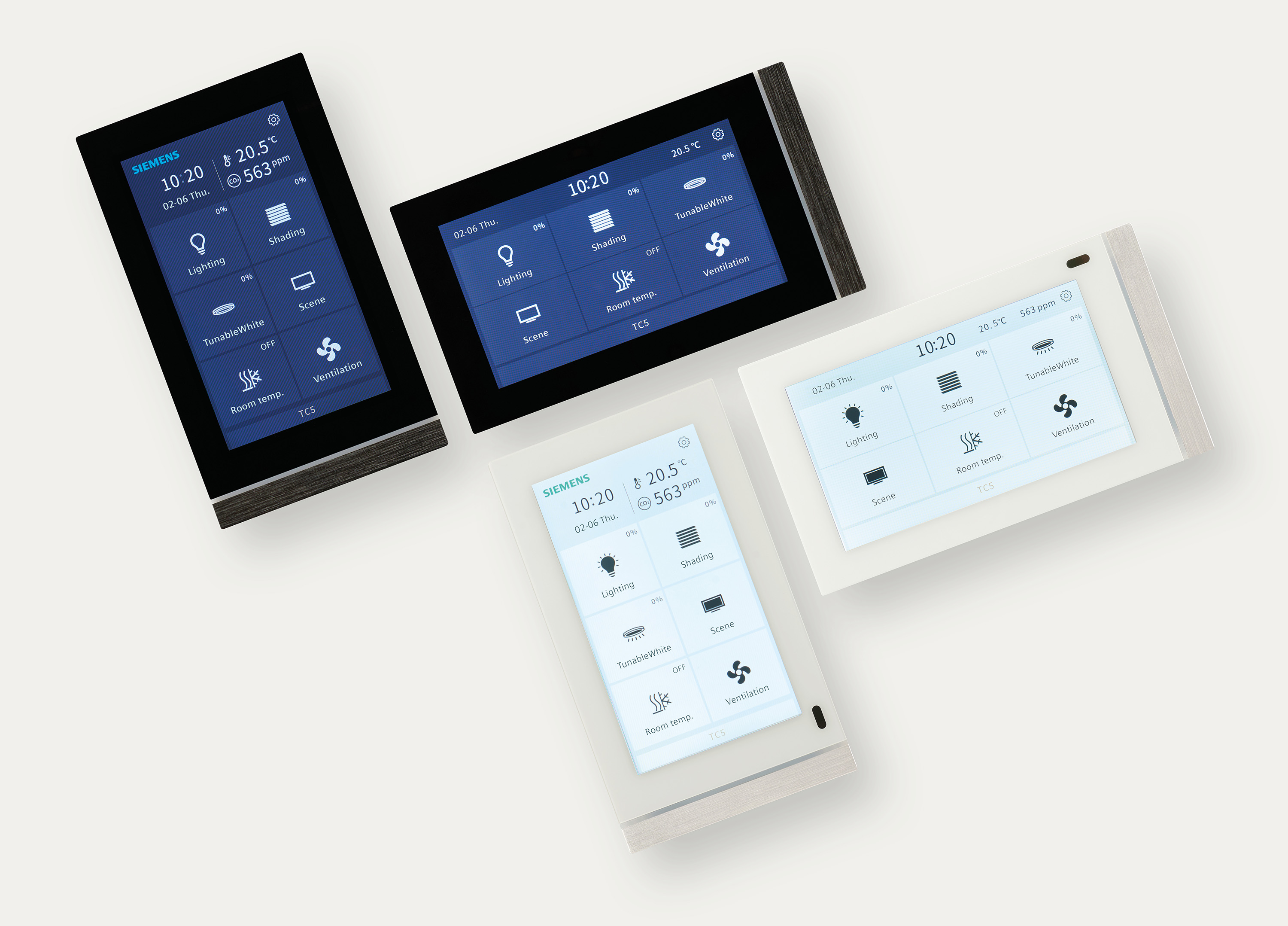 The updated products offer the potential to operate as an all-in-one KNX room control device