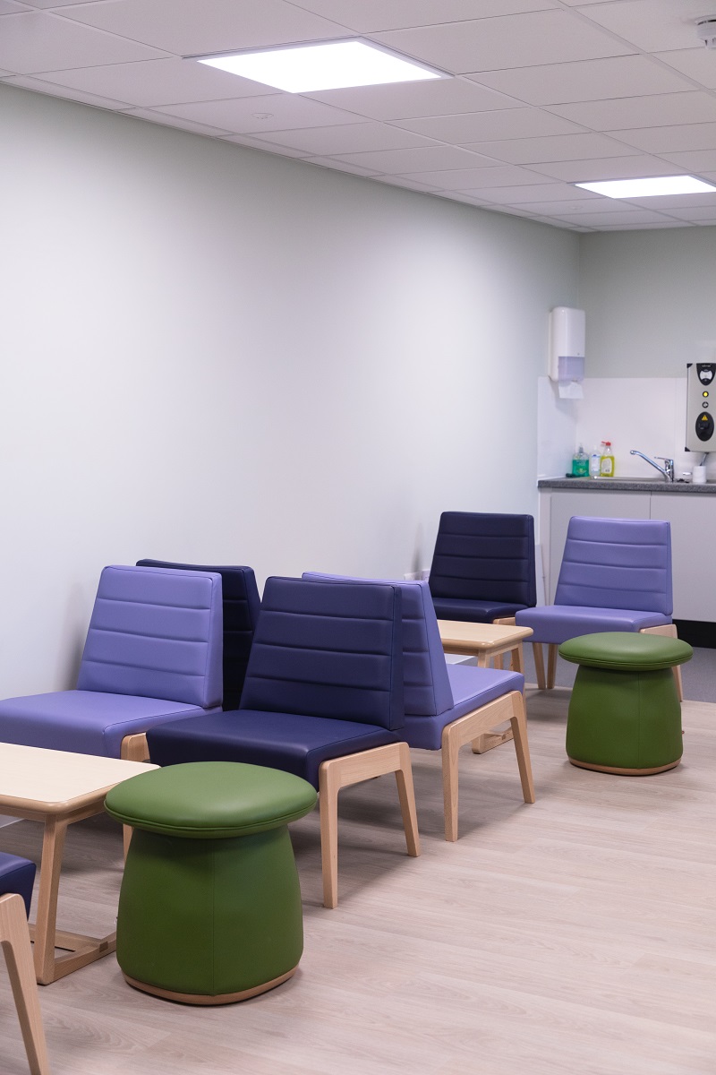 Comfort and style were key for patient and staff areas