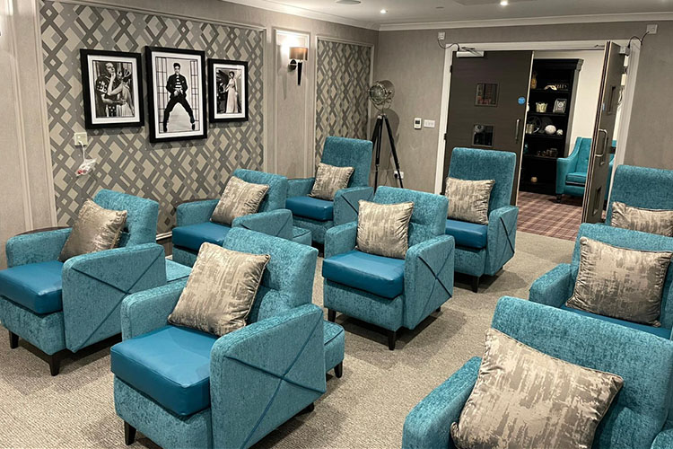 There is also a cinema room