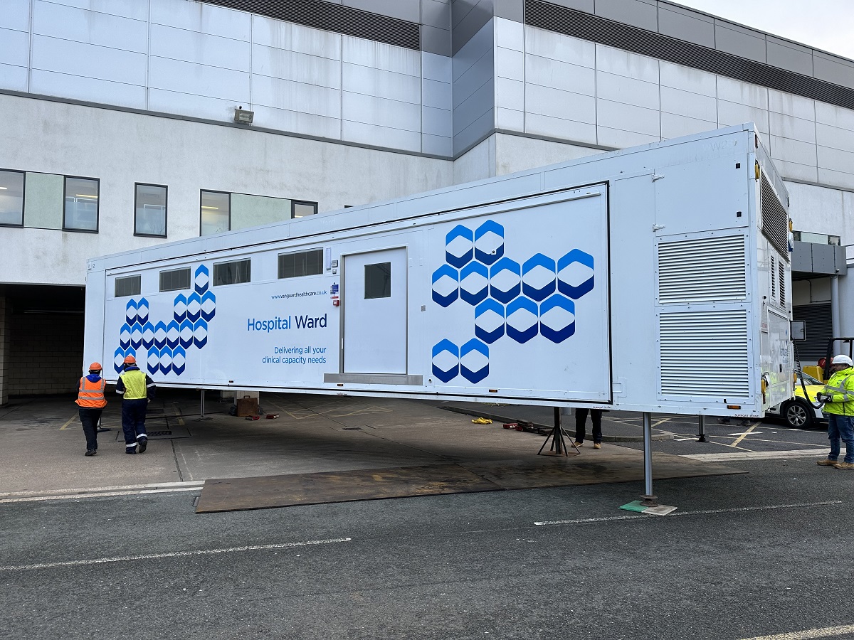 The unit has eight trolleys as well as staff facilities