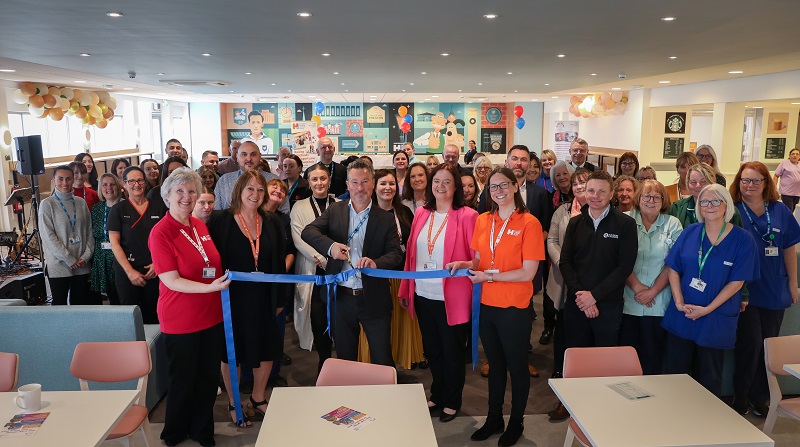 The makeover was funded by the hospital charity