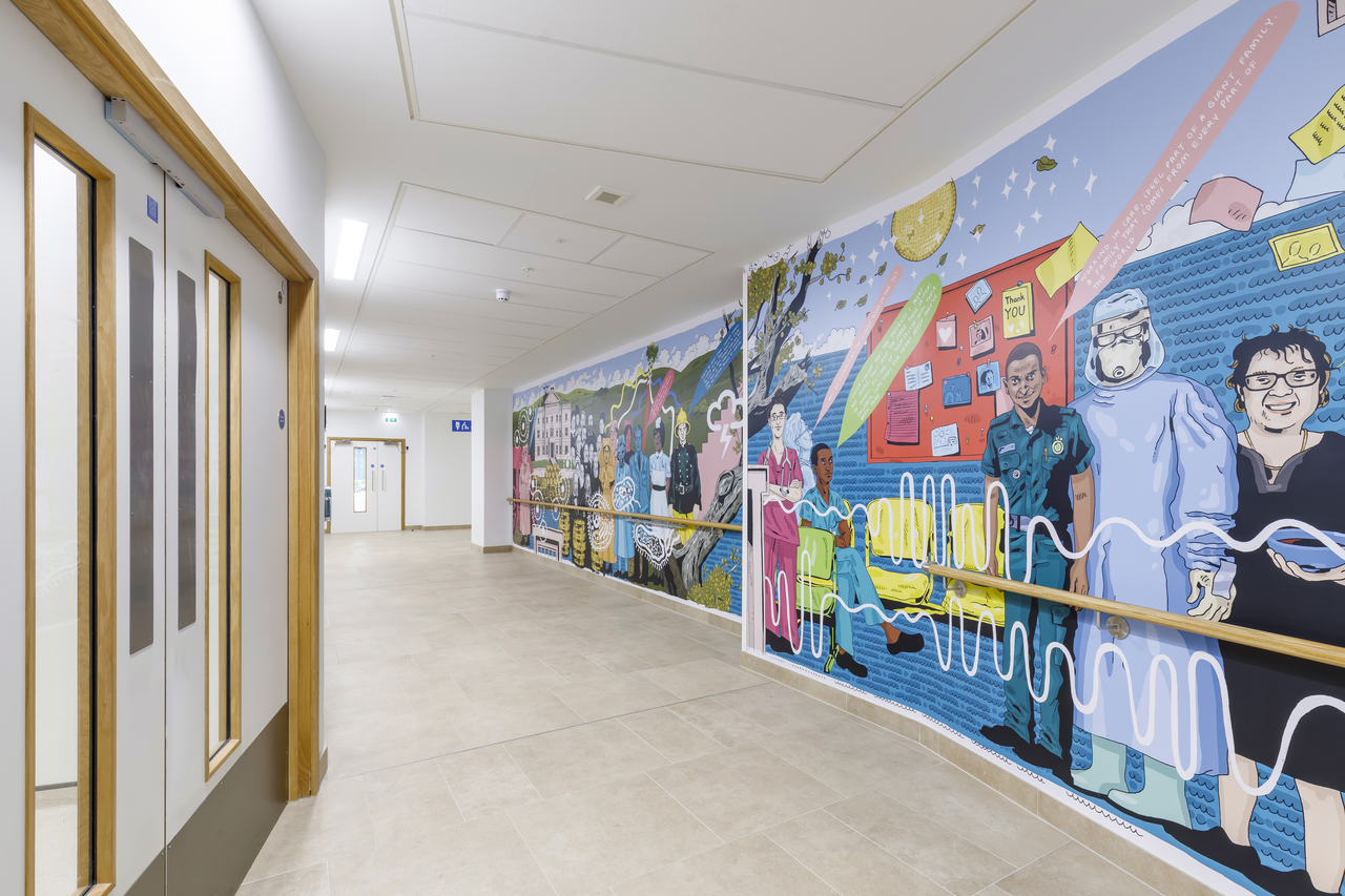 The interiors have been designed to enhance the experience for patients, visitors, and staff