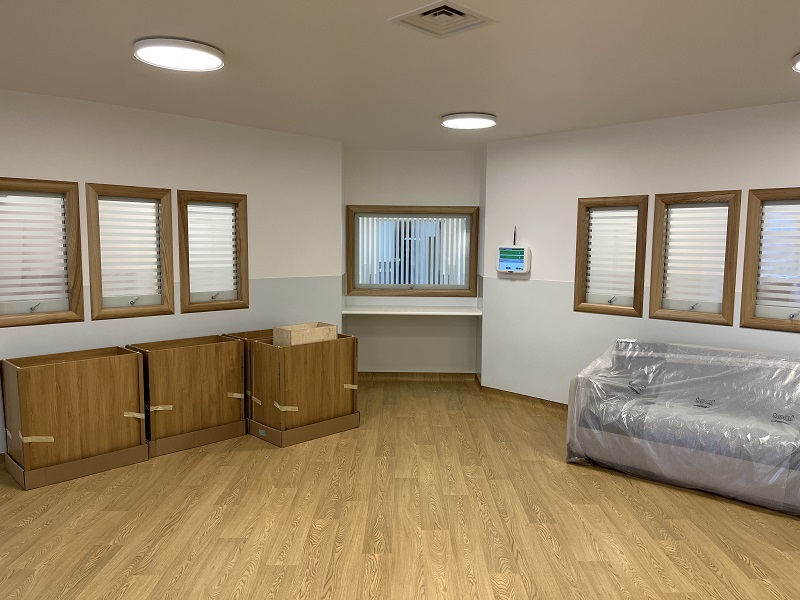 The vision panels help to improve observation and enhance privacy and dignity for patients