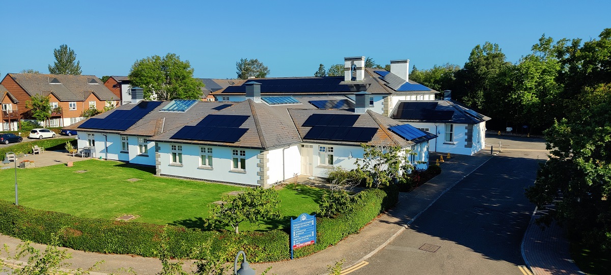 Energy-efficency interventions include roof-mounted solar panels