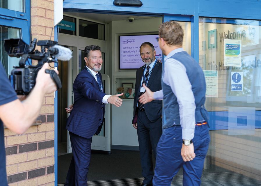 Lord Markham is visiting hospitals around the country as part of the New Hospital Programme roadshow