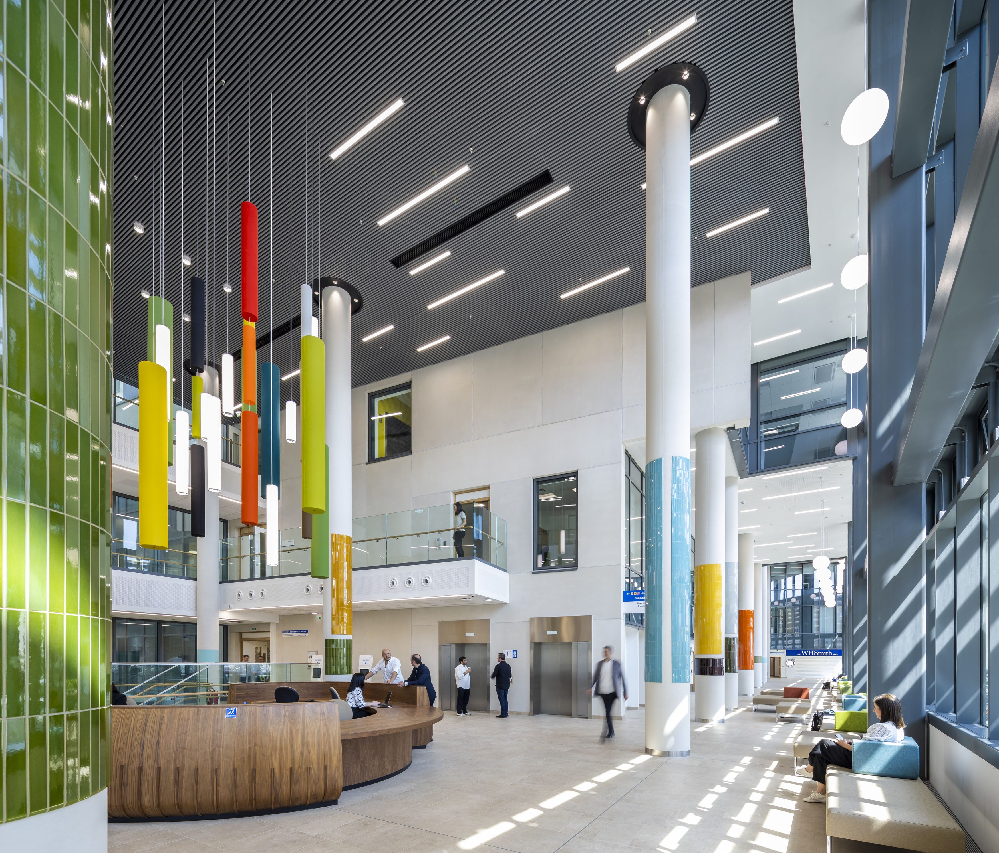 The building has been designed to provide a calming environment for patients and staff