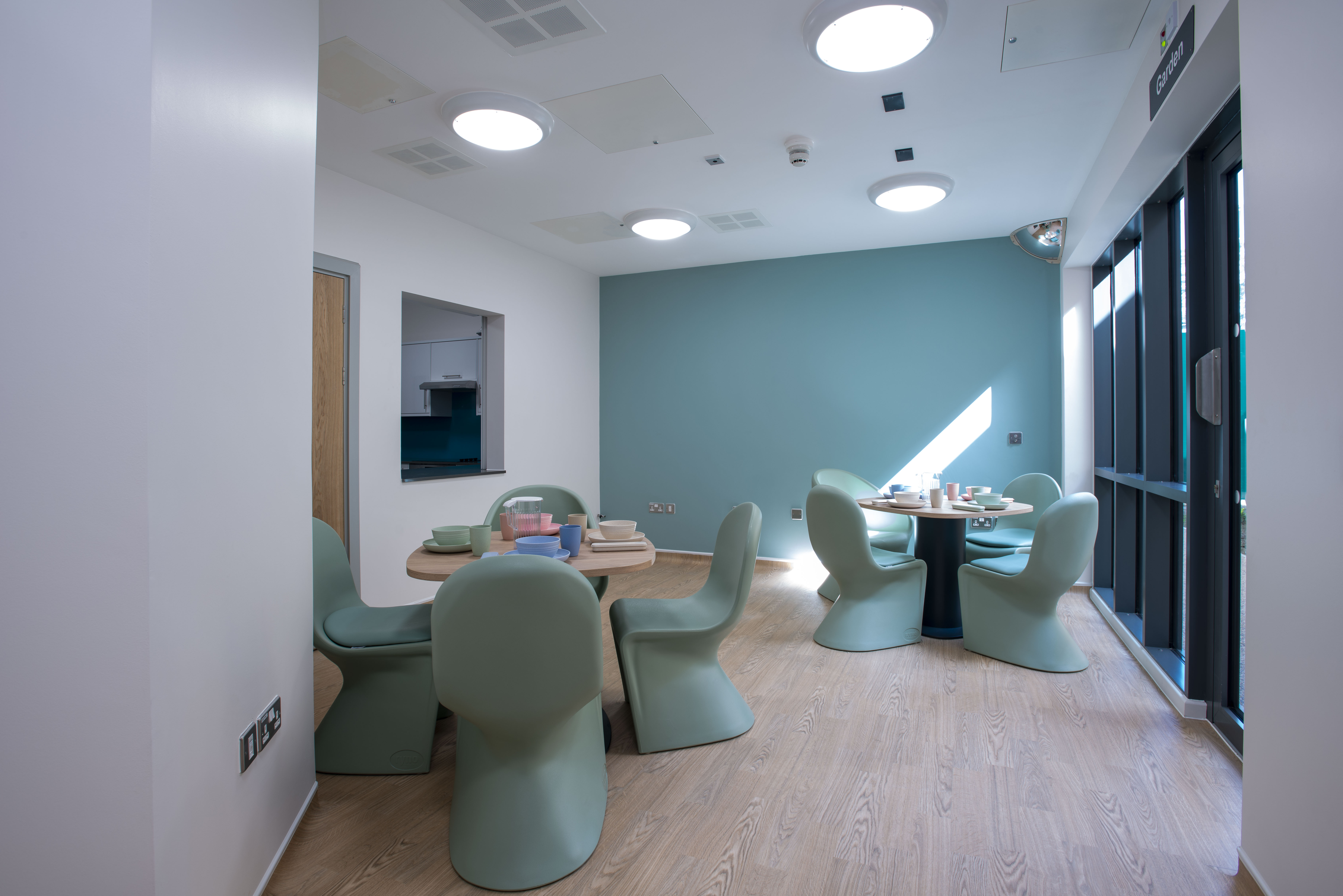 The interiors are designed to promote calm and reduce anxiety