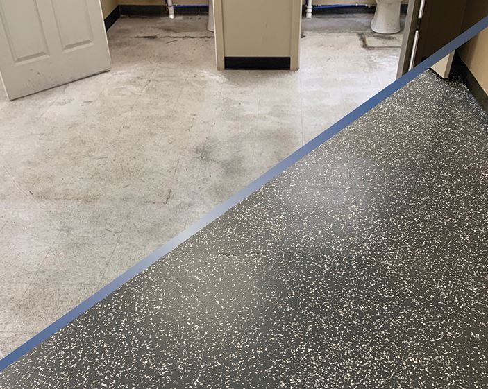 Forbo’s SureStep safety flooring offers guaranteed lifetime slip resistance